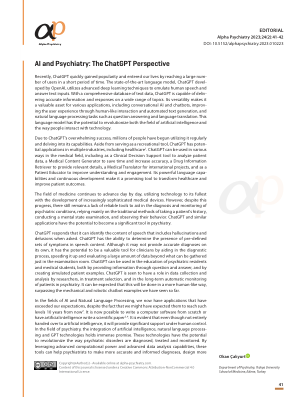 人工智能与精神病学：ChatGPT 视角